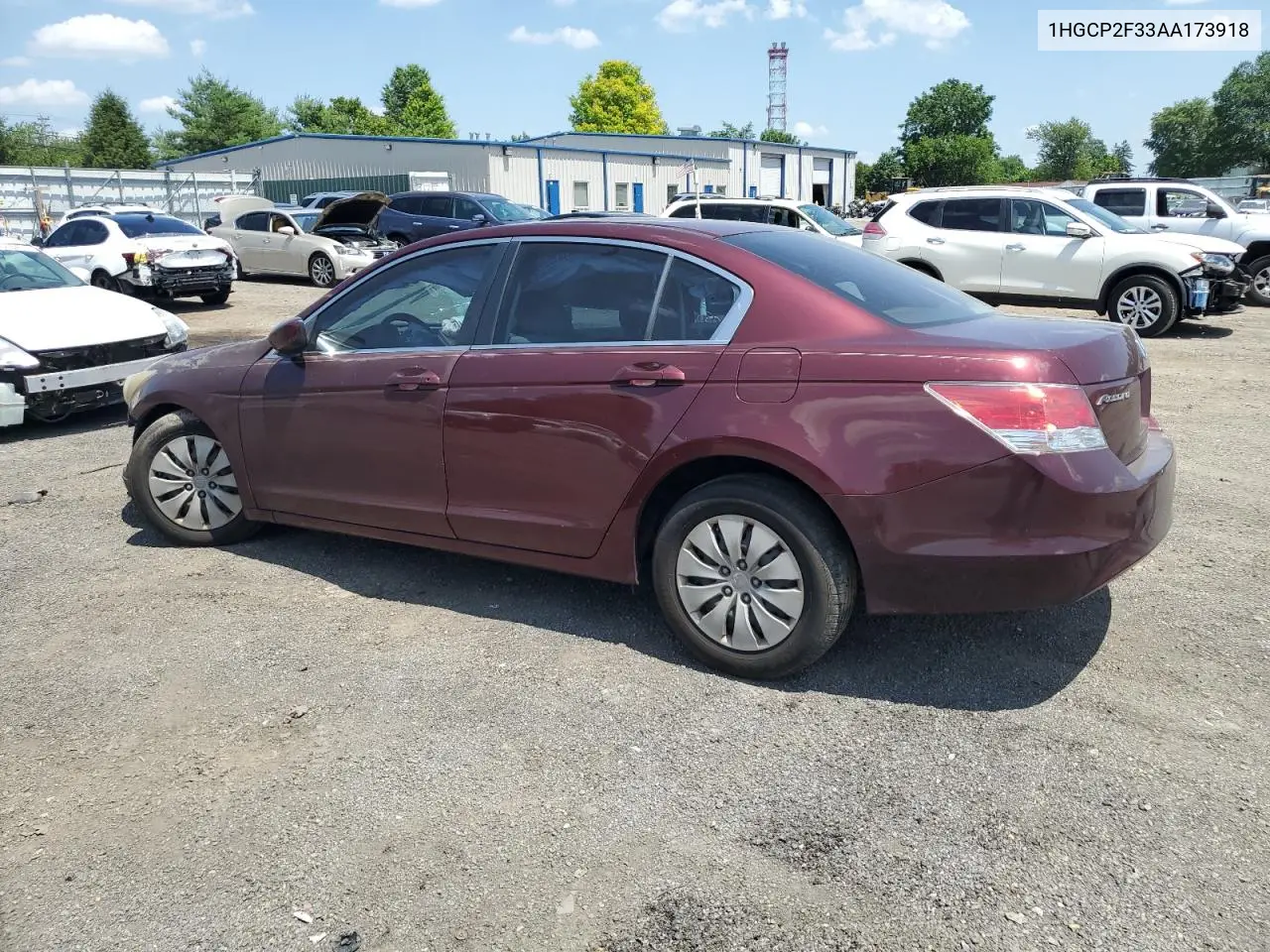 2010 Honda Accord Lx VIN: 1HGCP2F33AA173918 Lot: 62075585