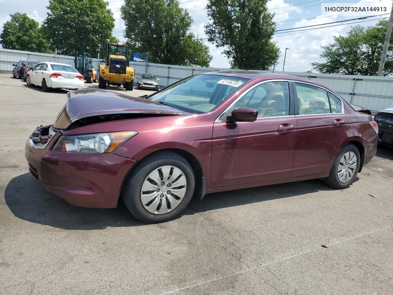 2010 Honda Accord Lx VIN: 1HGCP2F32AA144913 Lot: 62195235