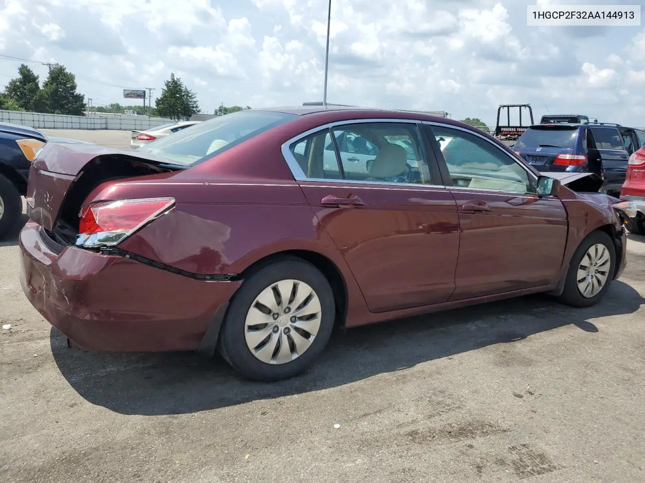 2010 Honda Accord Lx VIN: 1HGCP2F32AA144913 Lot: 62195235