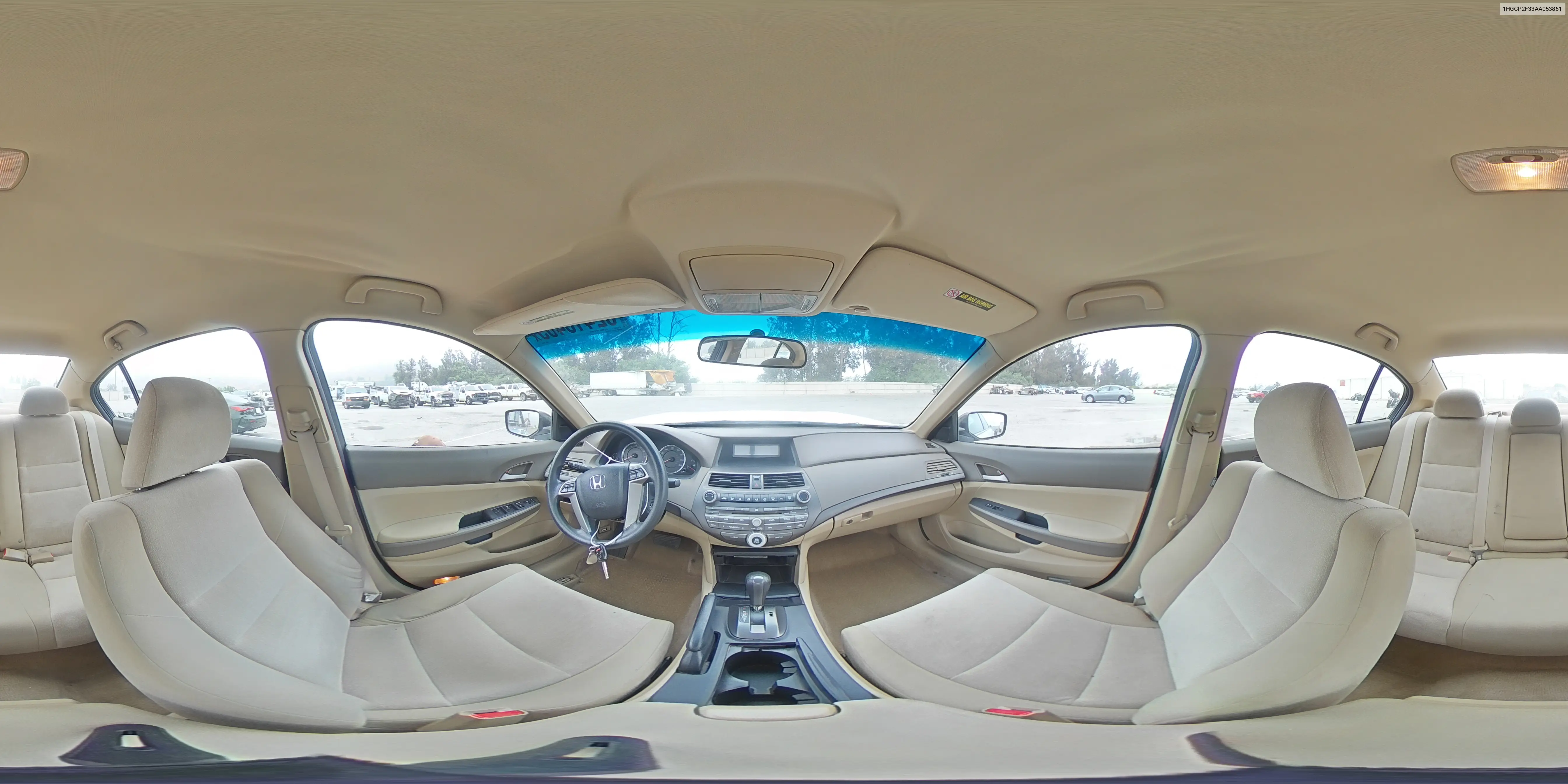 2010 Honda Accord Lx VIN: 1HGCP2F33AA053861 Lot: 62416465