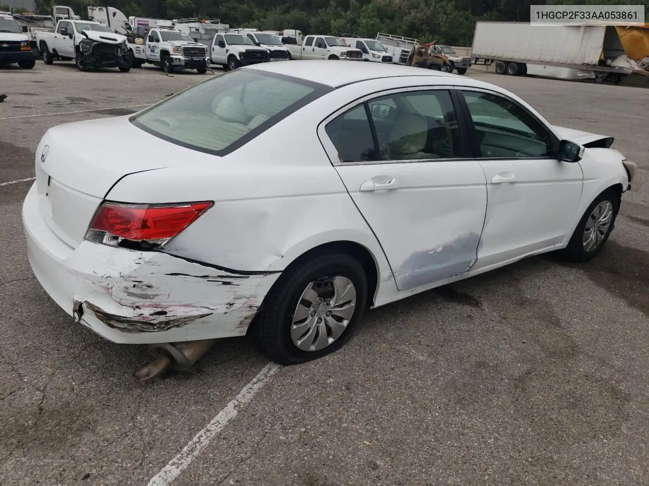 2010 Honda Accord Lx VIN: 1HGCP2F33AA053861 Lot: 62416465