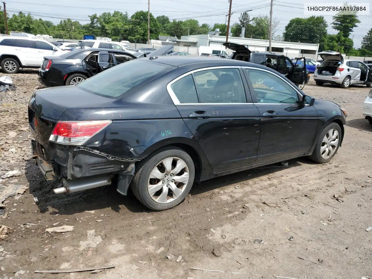 2010 Honda Accord Exl VIN: 1HGCP2F86AA197884 Lot: 62537715