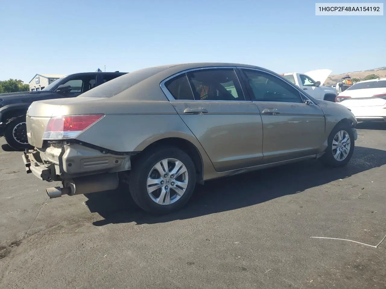 2010 Honda Accord Lxp VIN: 1HGCP2F48AA154192 Lot: 62785375