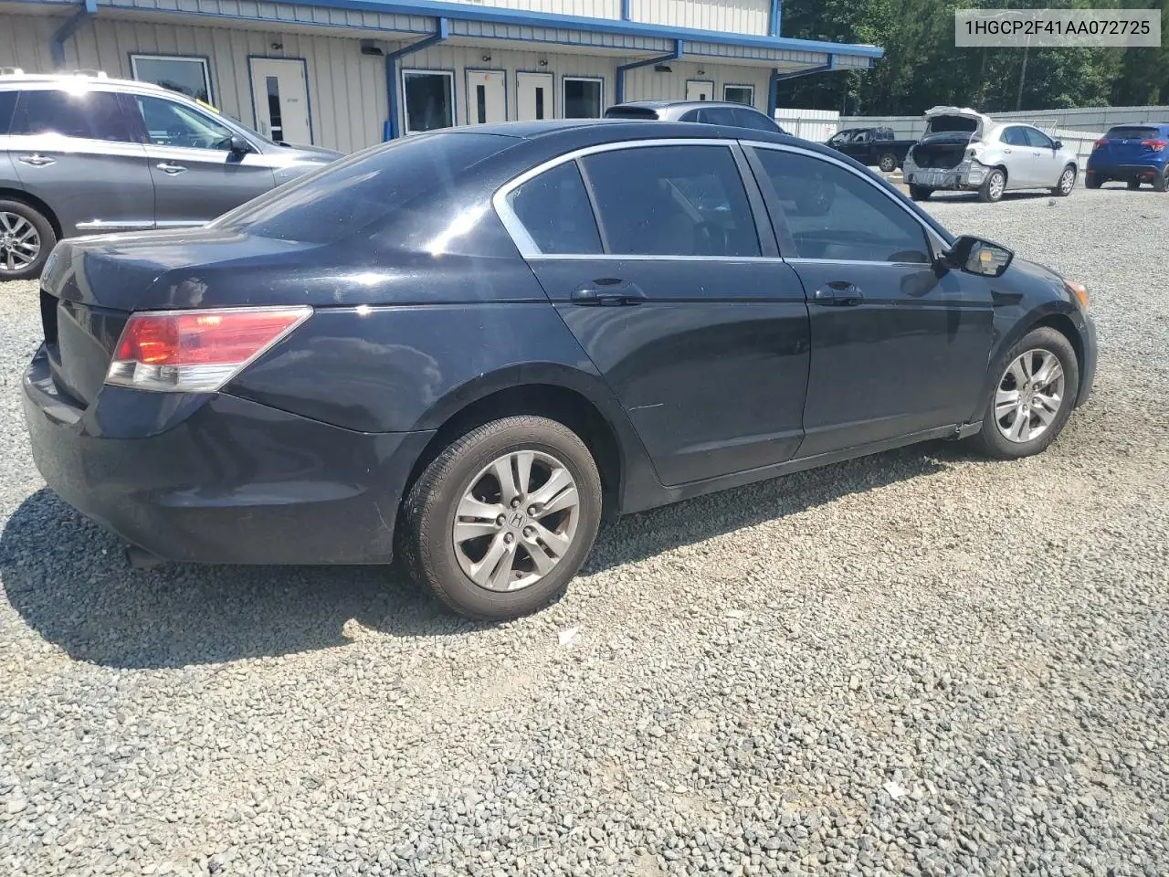2010 Honda Accord Lxp VIN: 1HGCP2F41AA072725 Lot: 62827705