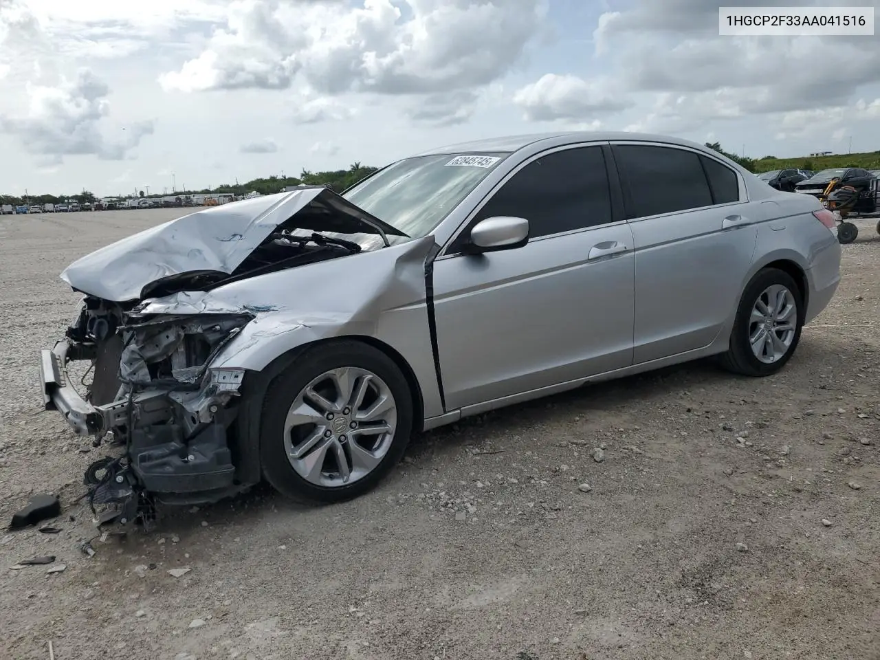 2010 Honda Accord Lx VIN: 1HGCP2F33AA041516 Lot: 62845745