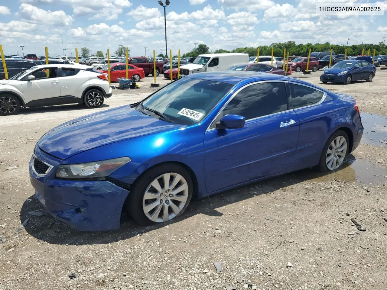 2010 Honda Accord Exl VIN: 1HGCS2A89AA002625 Lot: 62929645