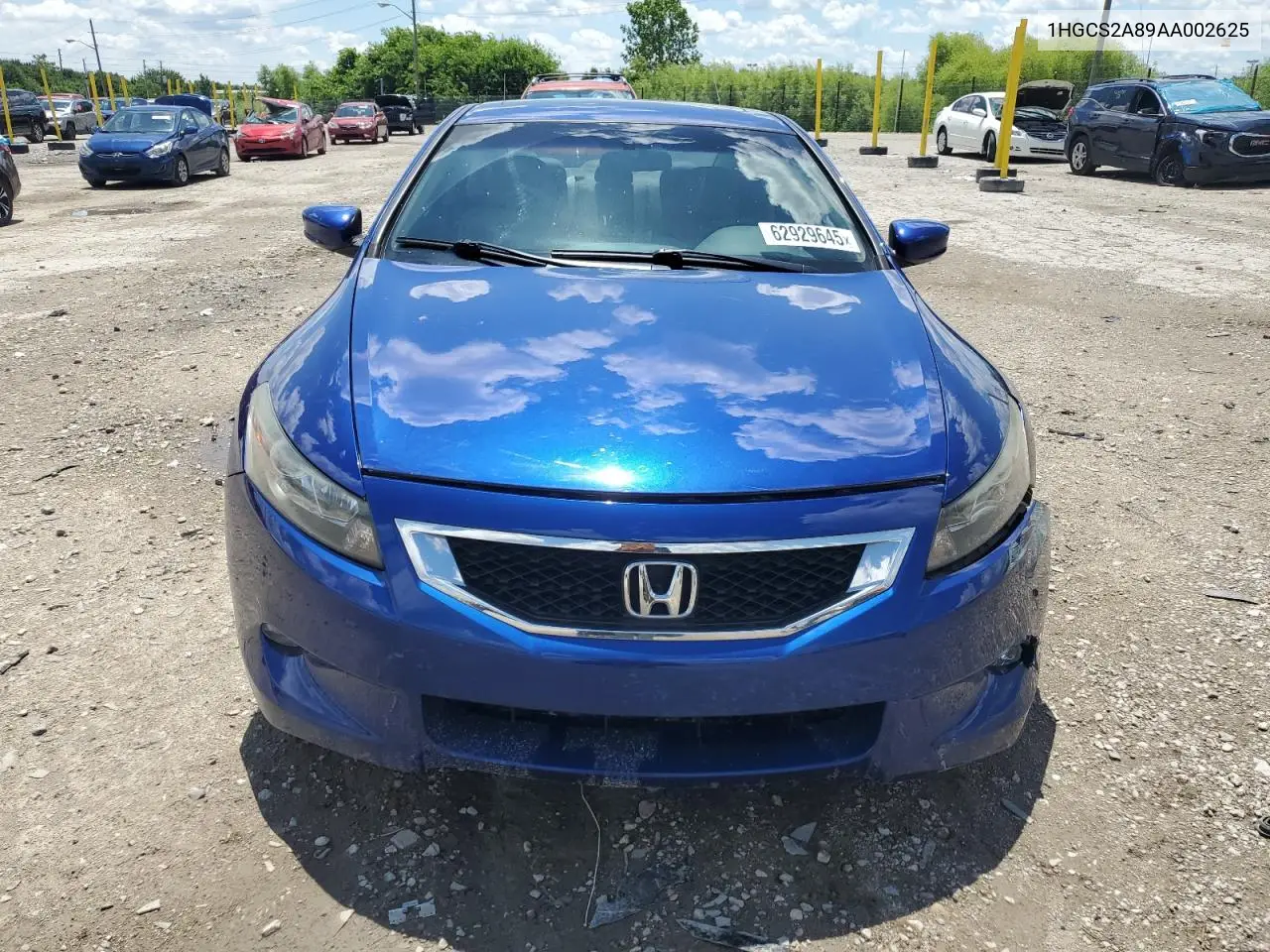 2010 Honda Accord Exl VIN: 1HGCS2A89AA002625 Lot: 62929645