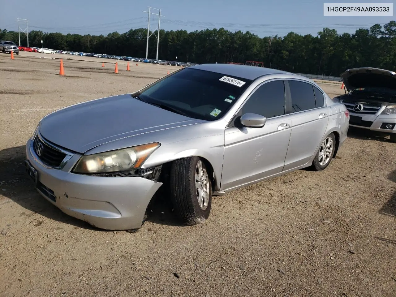 2010 Honda Accord Lxp VIN: 1HGCP2F49AA093533 Lot: 62930115