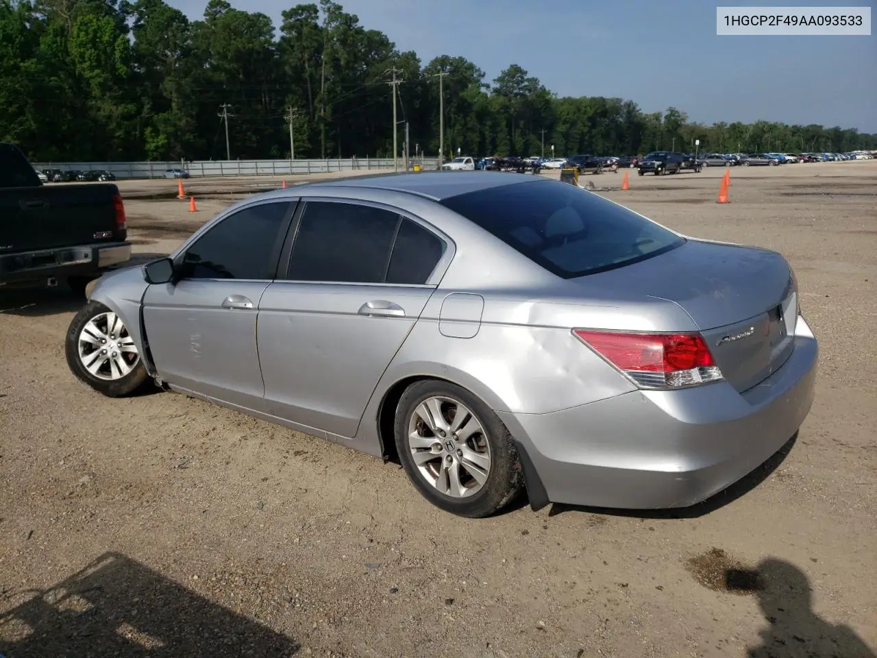 2010 Honda Accord Lxp VIN: 1HGCP2F49AA093533 Lot: 62930115