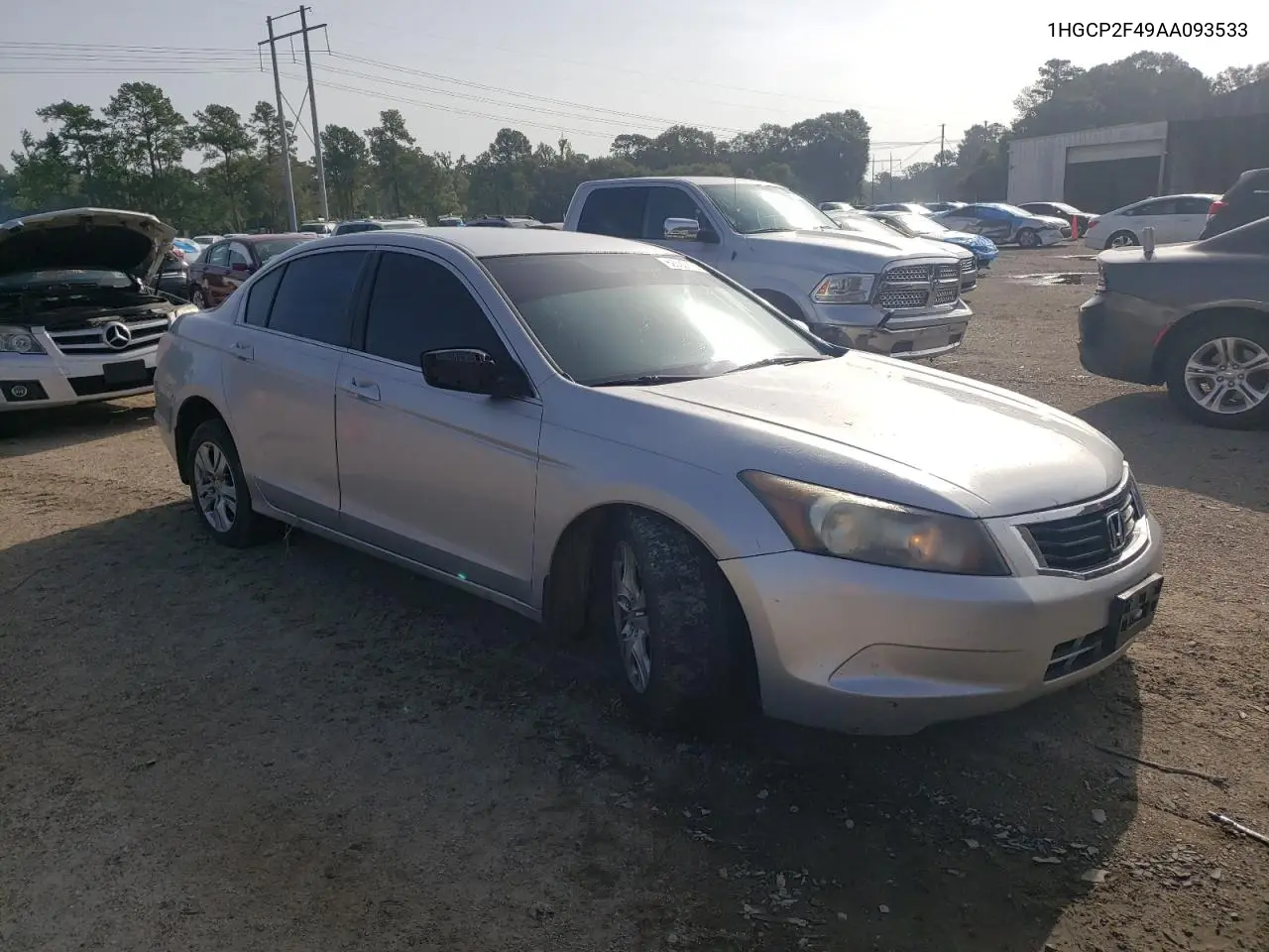 2010 Honda Accord Lxp VIN: 1HGCP2F49AA093533 Lot: 62930115