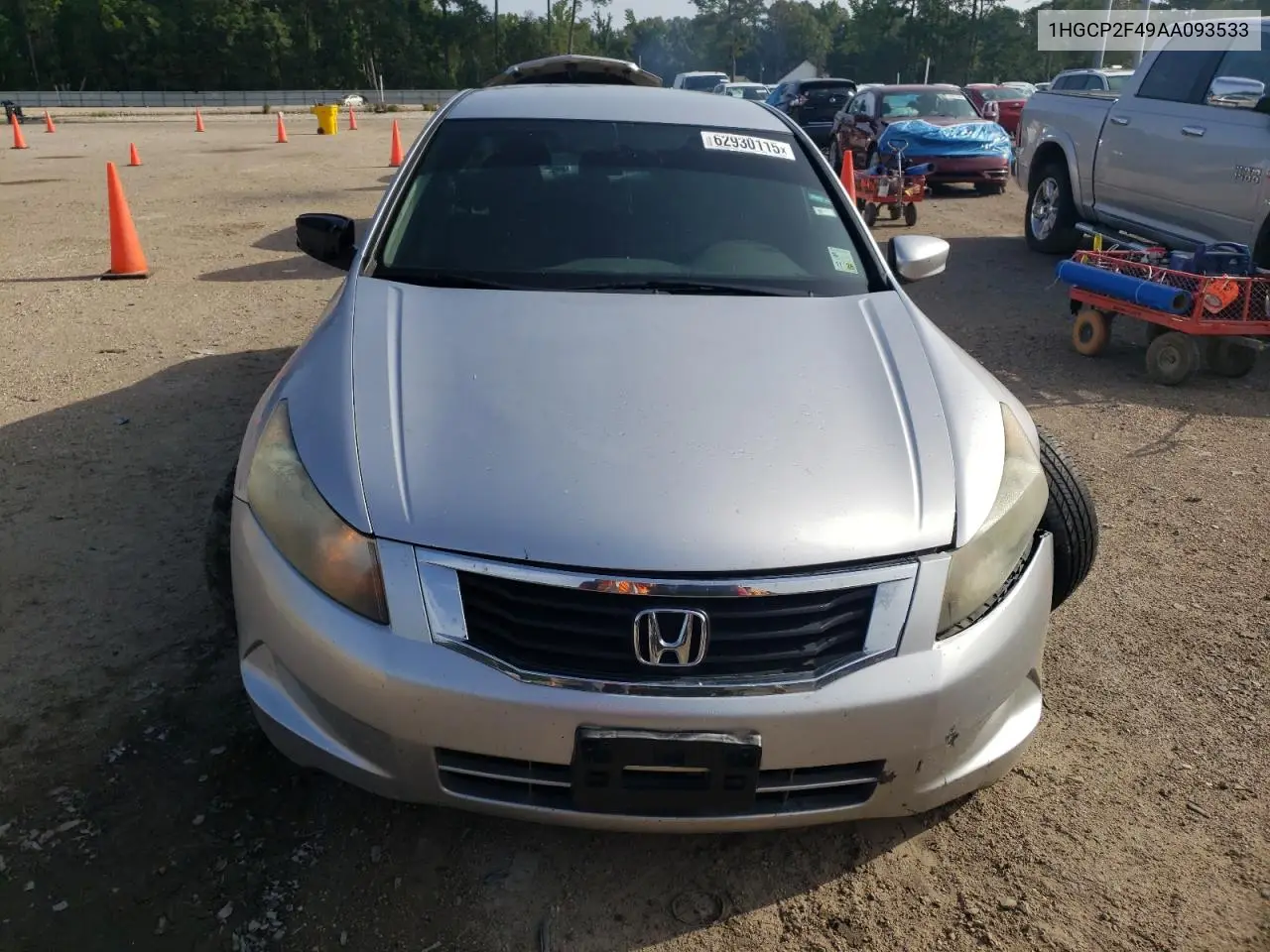 2010 Honda Accord Lxp VIN: 1HGCP2F49AA093533 Lot: 62930115