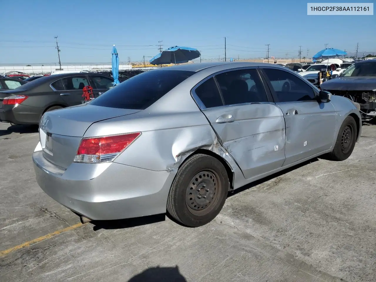 2010 Honda Accord Lx VIN: 1HGCP2F38AA112161 Lot: 62960595