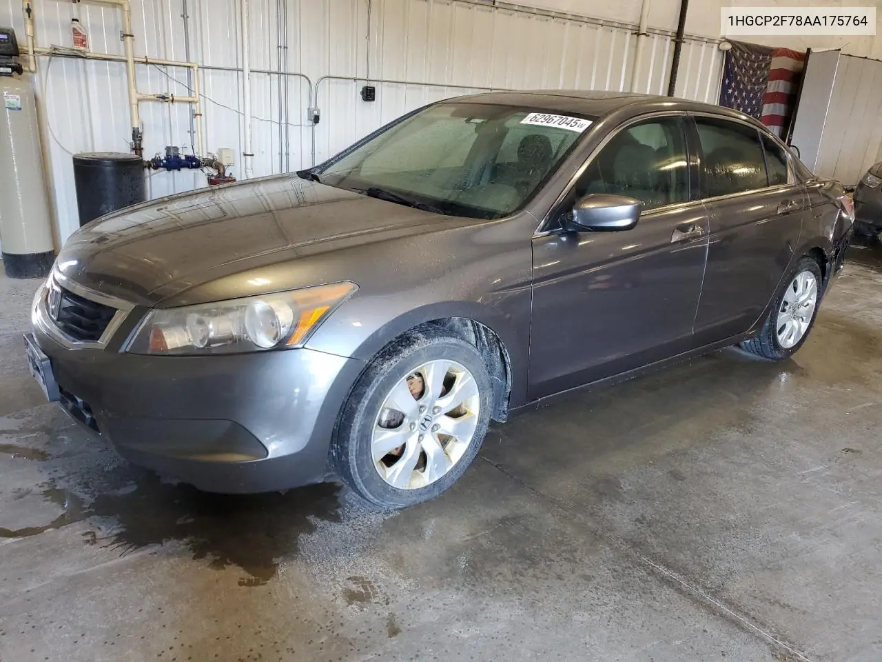 2010 Honda Accord Ex VIN: 1HGCP2F78AA175764 Lot: 62967045