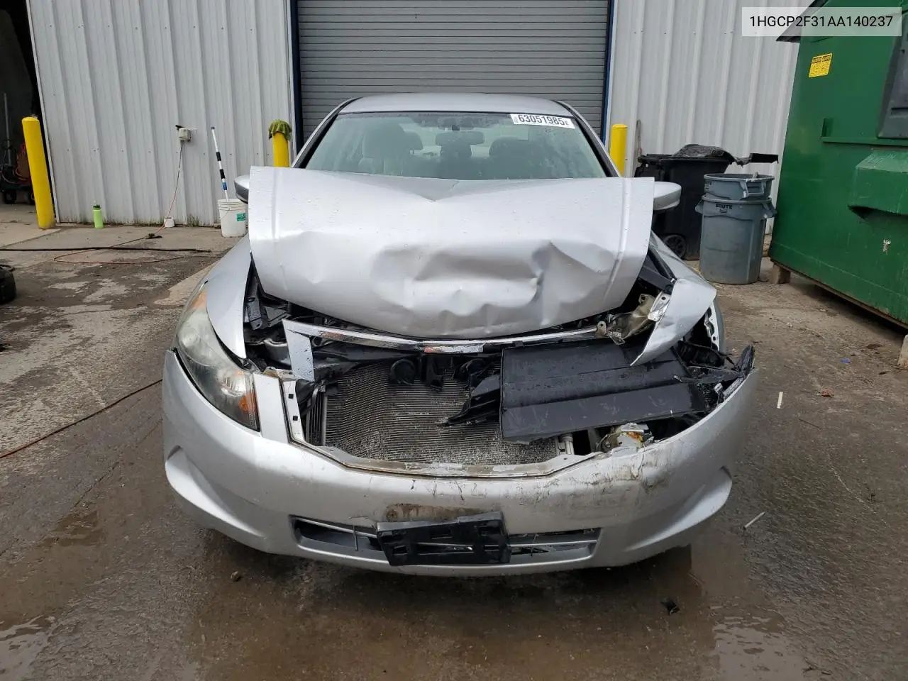 2010 Honda Accord Lx VIN: 1HGCP2F31AA140237 Lot: 63051985
