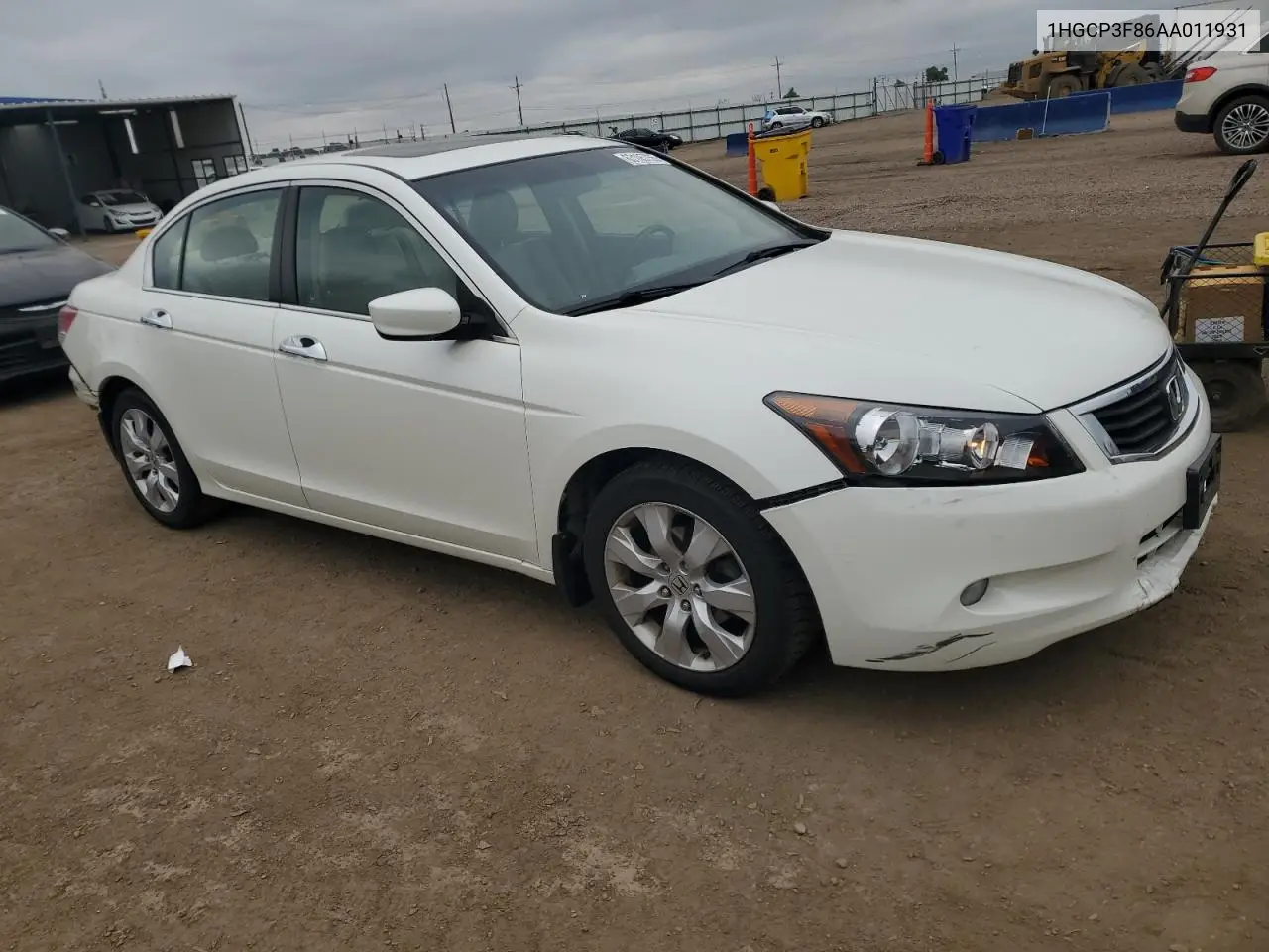 2010 Honda Accord Exl VIN: 1HGCP3F86AA011931 Lot: 63105755