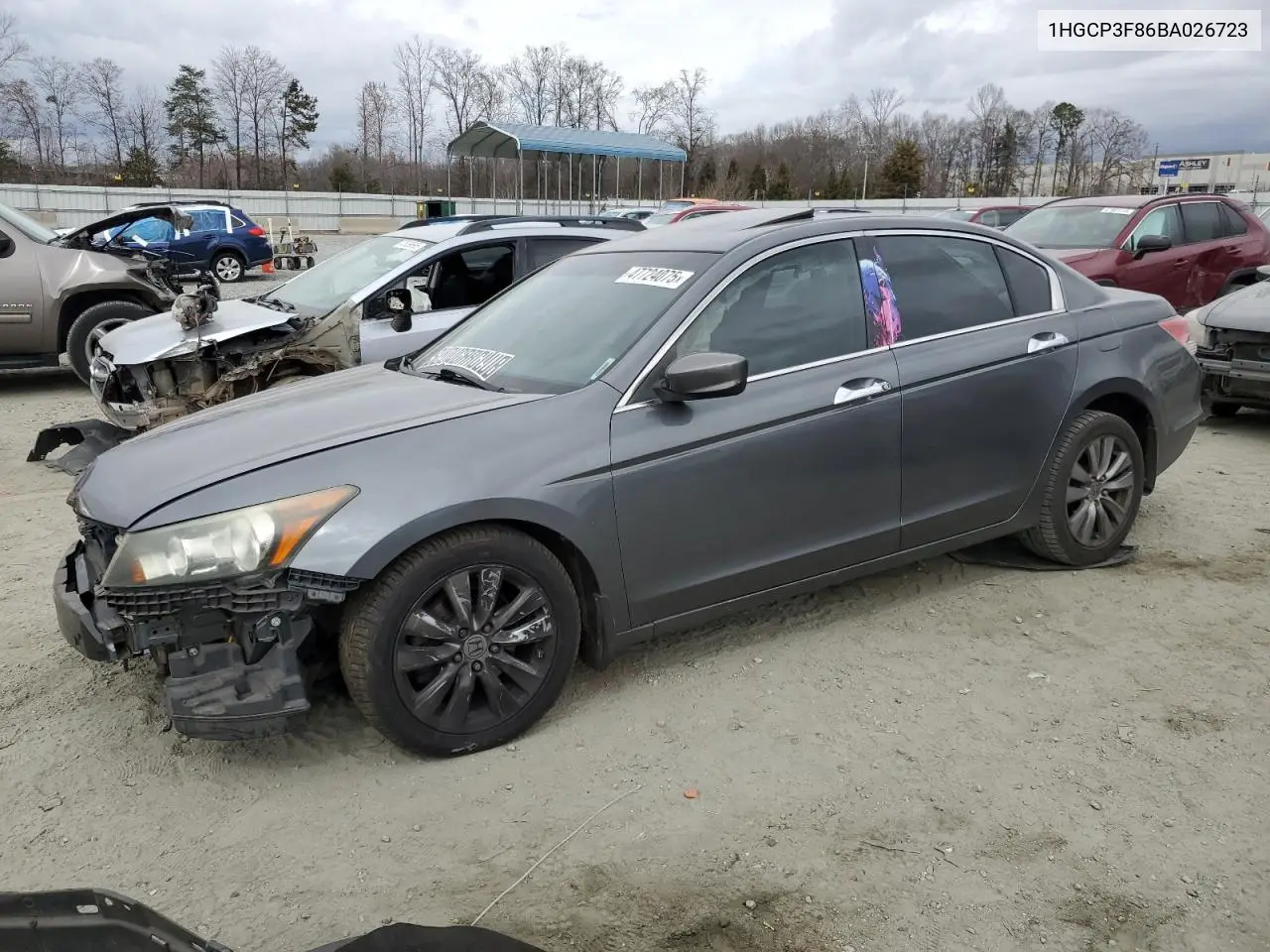 2011 Honda Accord Exl VIN: 1HGCP3F86BA026723 Lot: 47724075