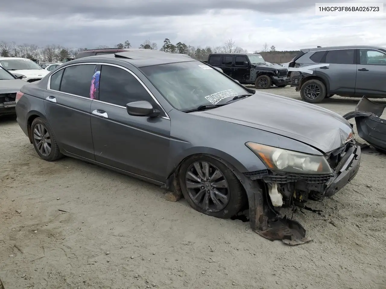 2011 Honda Accord Exl VIN: 1HGCP3F86BA026723 Lot: 47724075