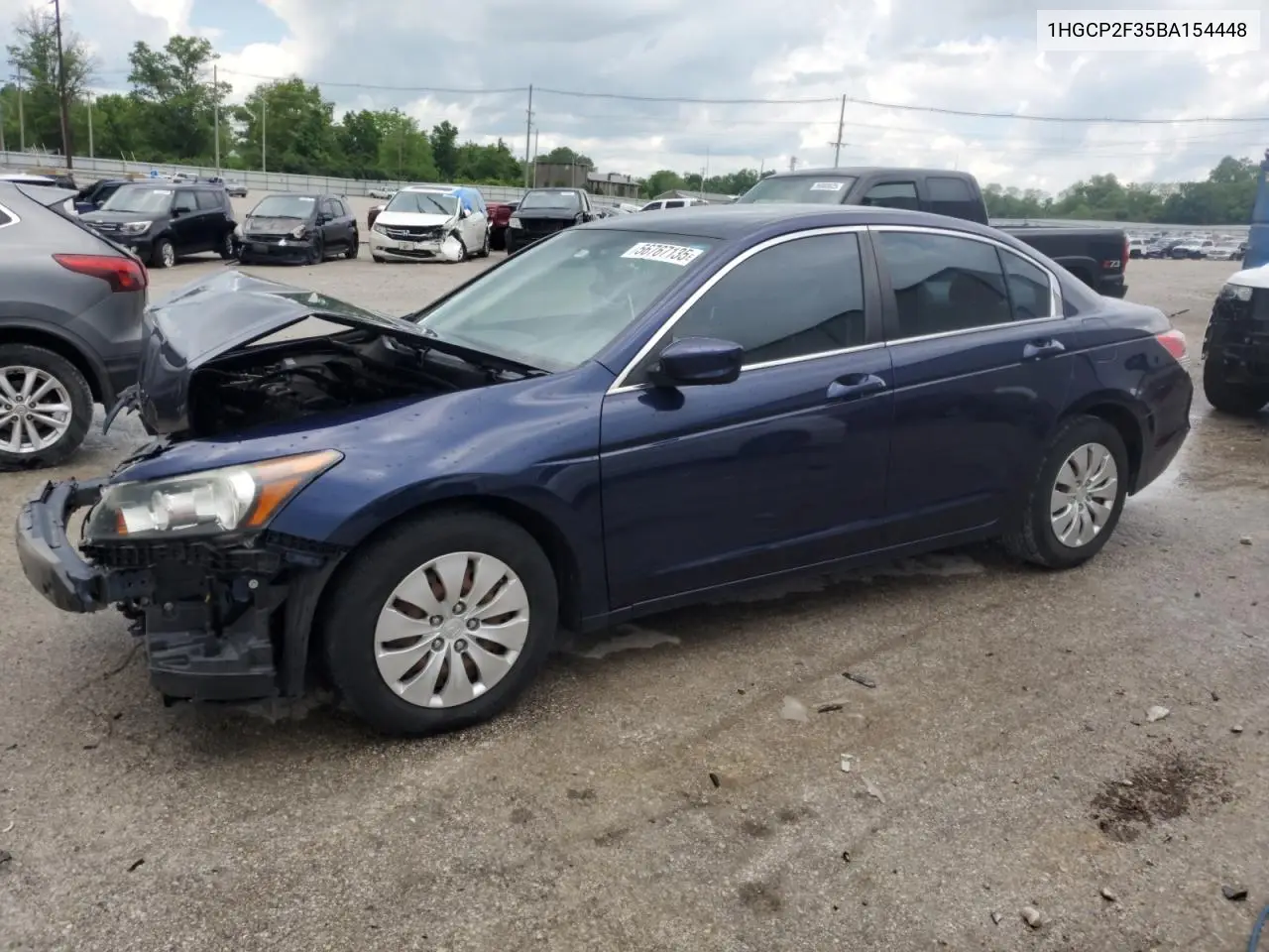 2011 Honda Accord Lx VIN: 1HGCP2F35BA154448 Lot: 56767135