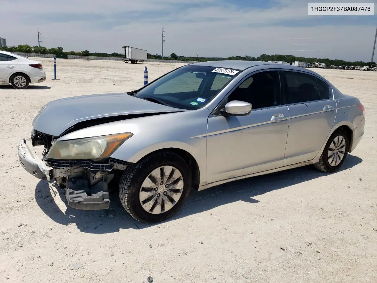 2011 Honda Accord Lx VIN: 1HGCP2F37BA087478 Lot: 57077775