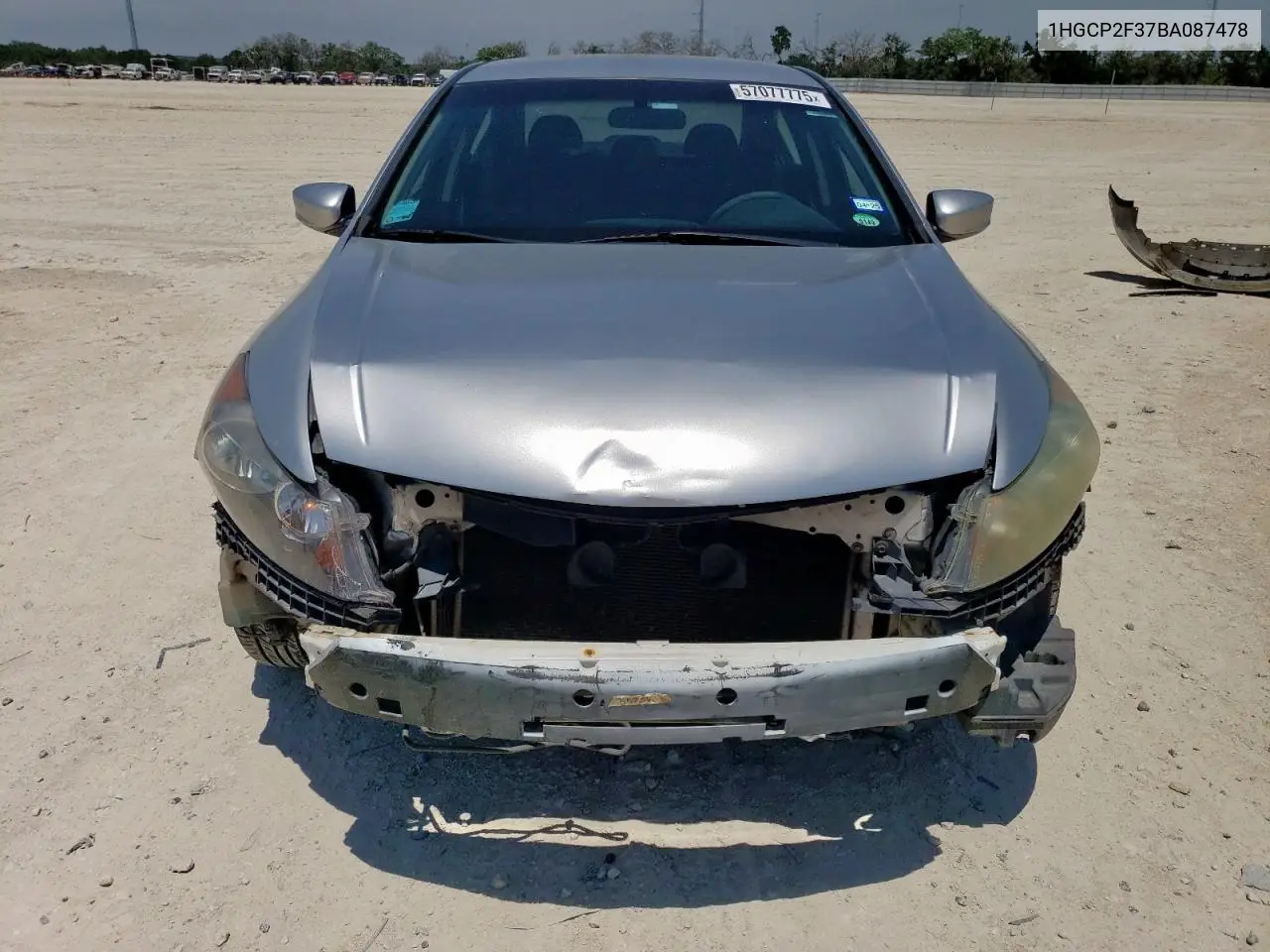 2011 Honda Accord Lx VIN: 1HGCP2F37BA087478 Lot: 57077775