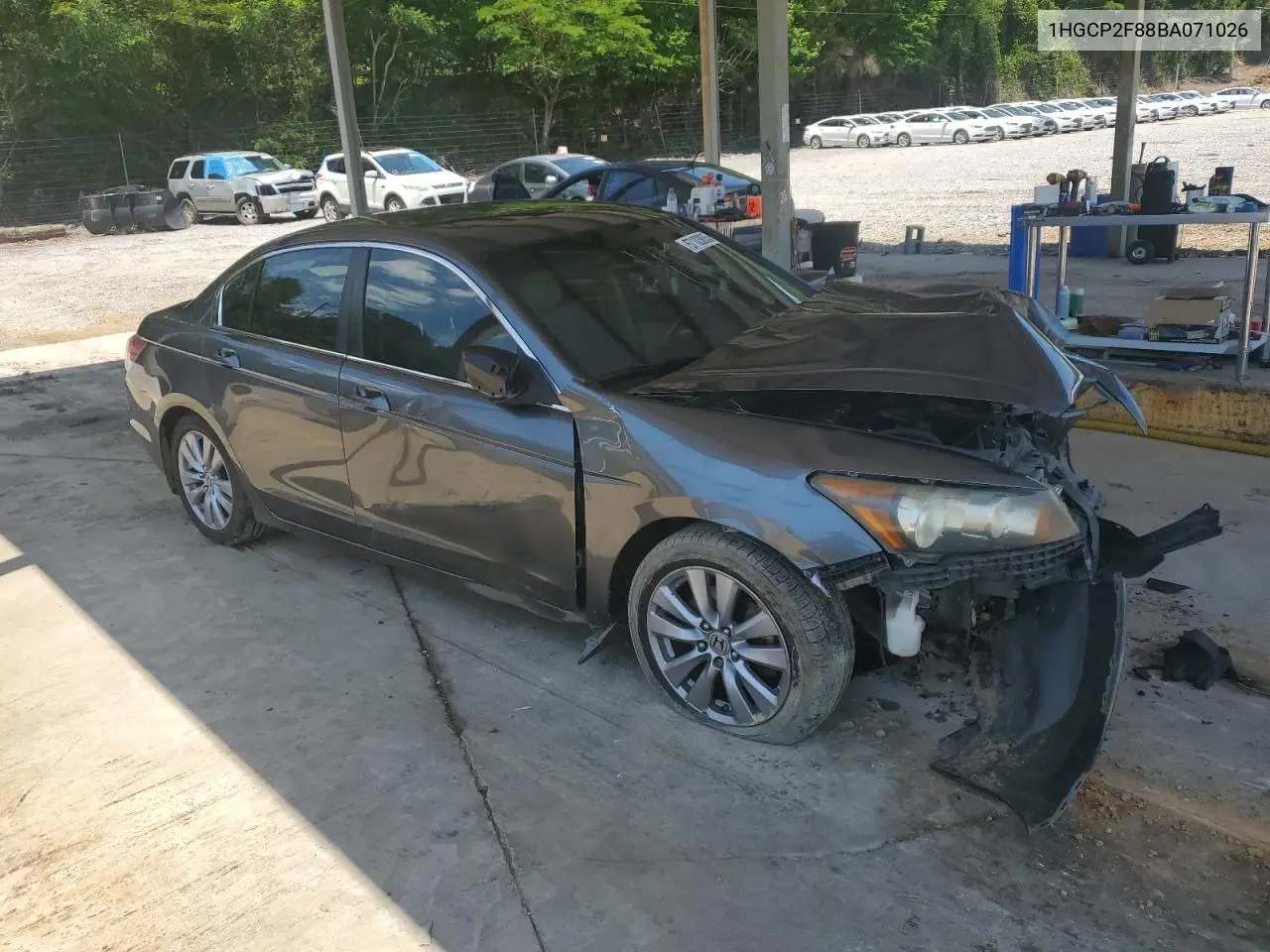 2011 Honda Accord Exl VIN: 1HGCP2F88BA071026 Lot: 57103885