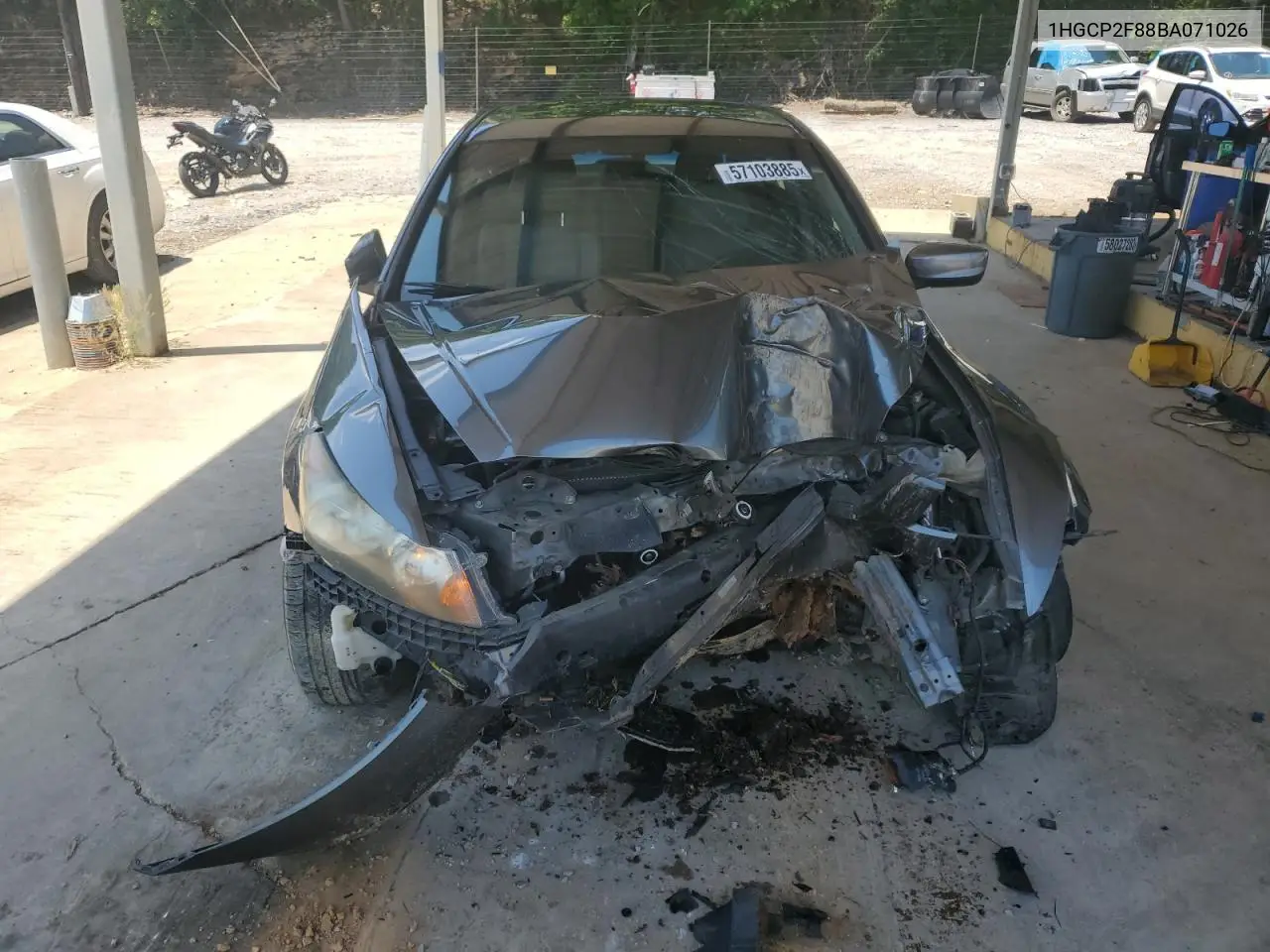 2011 Honda Accord Exl VIN: 1HGCP2F88BA071026 Lot: 57103885