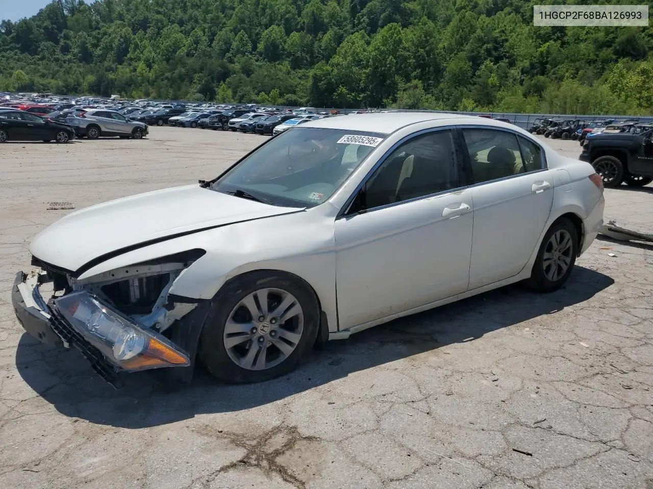 2011 Honda Accord Se VIN: 1HGCP2F68BA126993 Lot: 58605295
