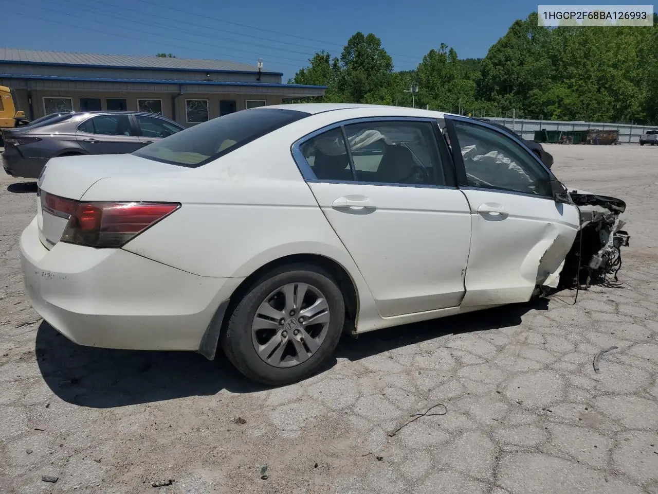 2011 Honda Accord Se VIN: 1HGCP2F68BA126993 Lot: 58605295