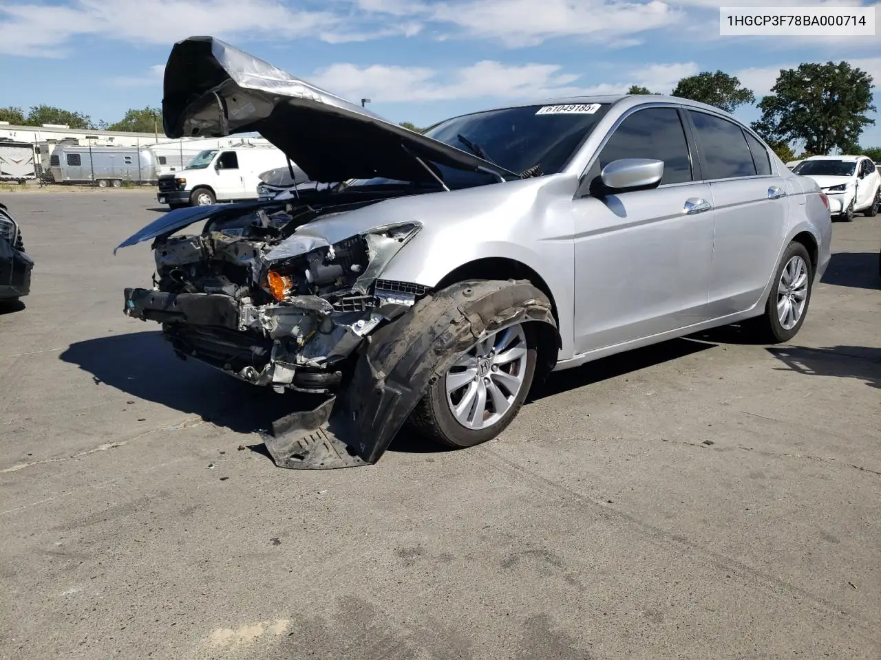 2011 Honda Accord Ex VIN: 1HGCP3F78BA000714 Lot: 61049185