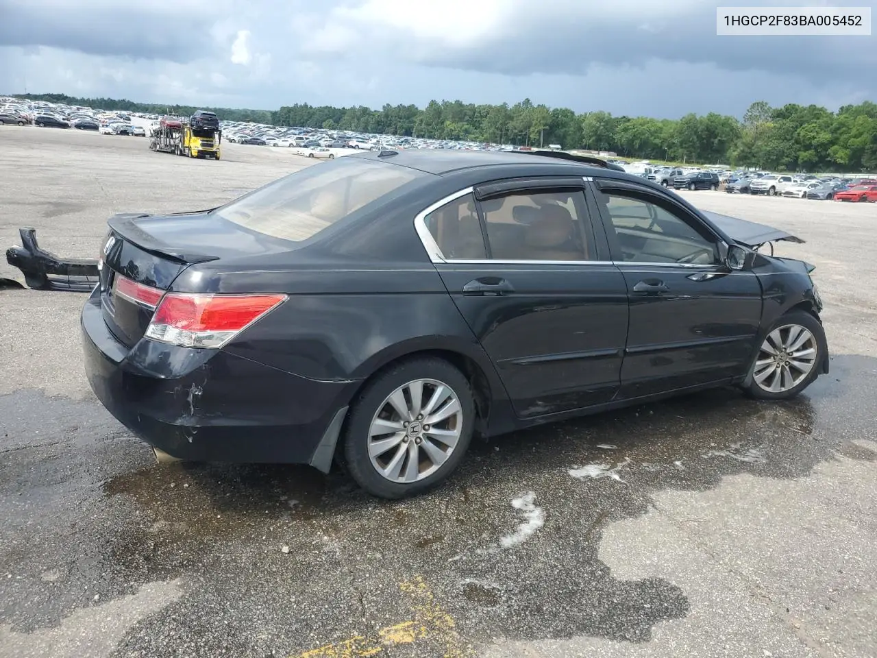 2011 Honda Accord Exl VIN: 1HGCP2F83BA005452 Lot: 61075015