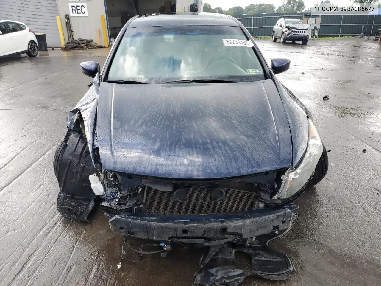 2011 Honda Accord Exl VIN: 1HGCP2F89BA085677 Lot: 62234405