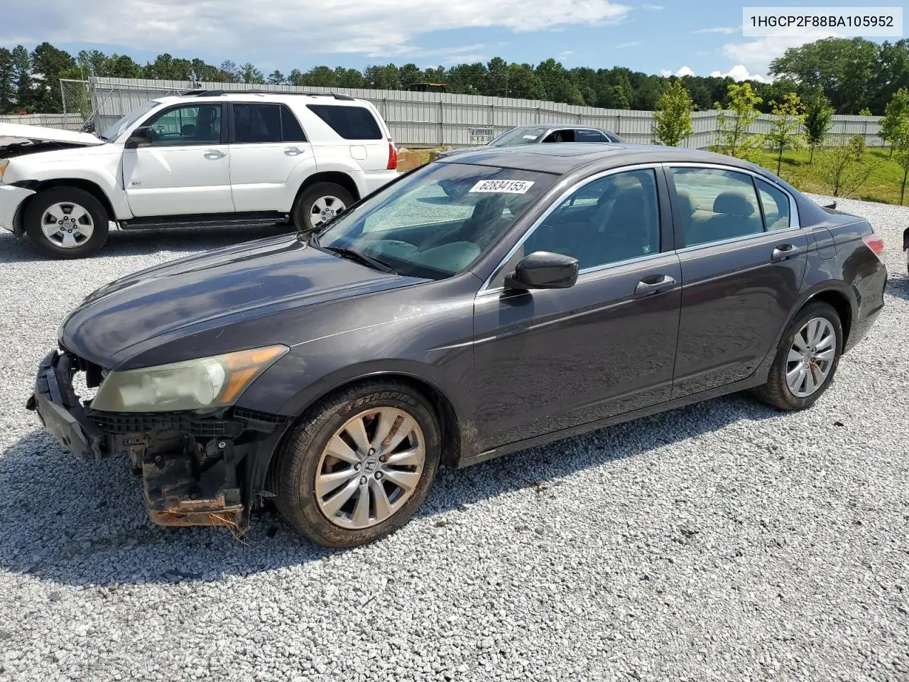 2011 Honda Accord Exl VIN: 1HGCP2F88BA105952 Lot: 62834155