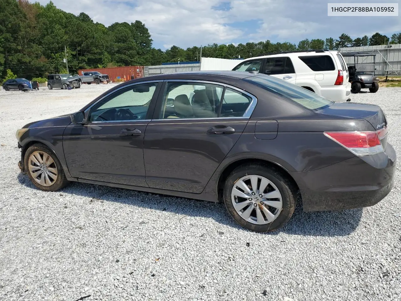 2011 Honda Accord Exl VIN: 1HGCP2F88BA105952 Lot: 62834155