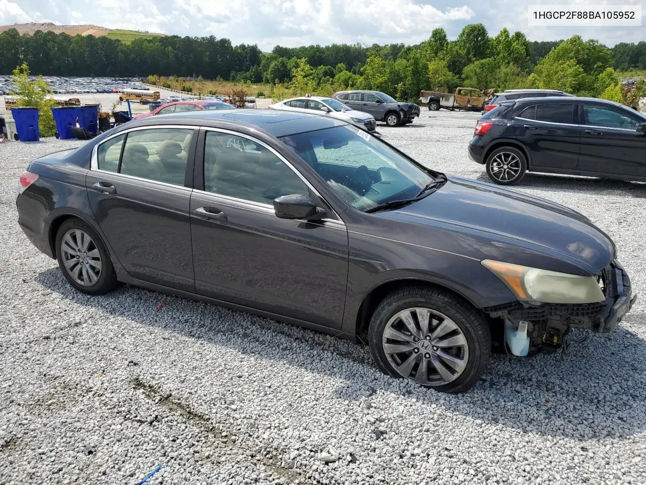2011 Honda Accord Exl VIN: 1HGCP2F88BA105952 Lot: 62834155