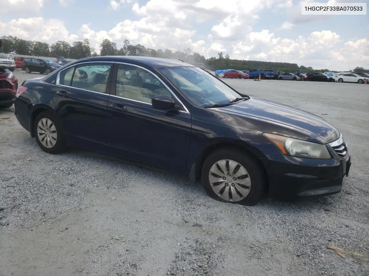 2011 Honda Accord Lx VIN: 1HGCP2F33BA070533 Lot: 62961915