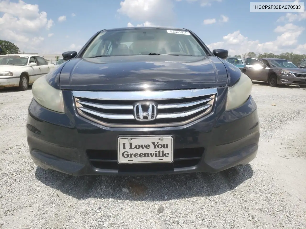2011 Honda Accord Lx VIN: 1HGCP2F33BA070533 Lot: 62961915
