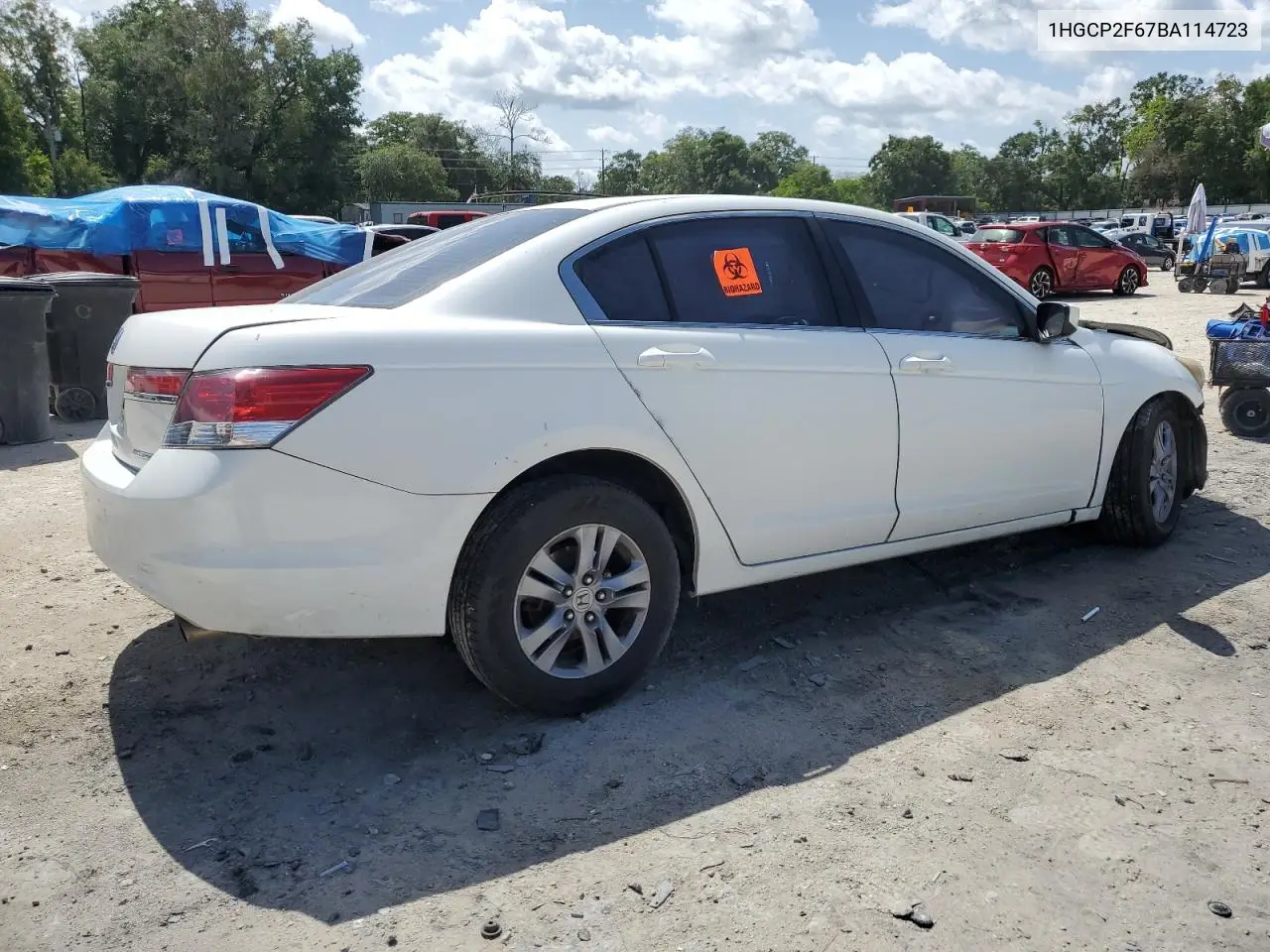 2011 Honda Accord Se VIN: 1HGCP2F67BA114723 Lot: 63059975