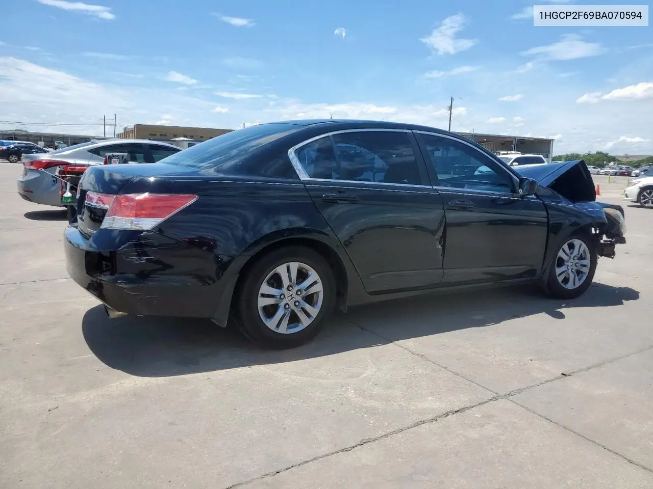2011 Honda Accord Se VIN: 1HGCP2F69BA070594 Lot: 63095375