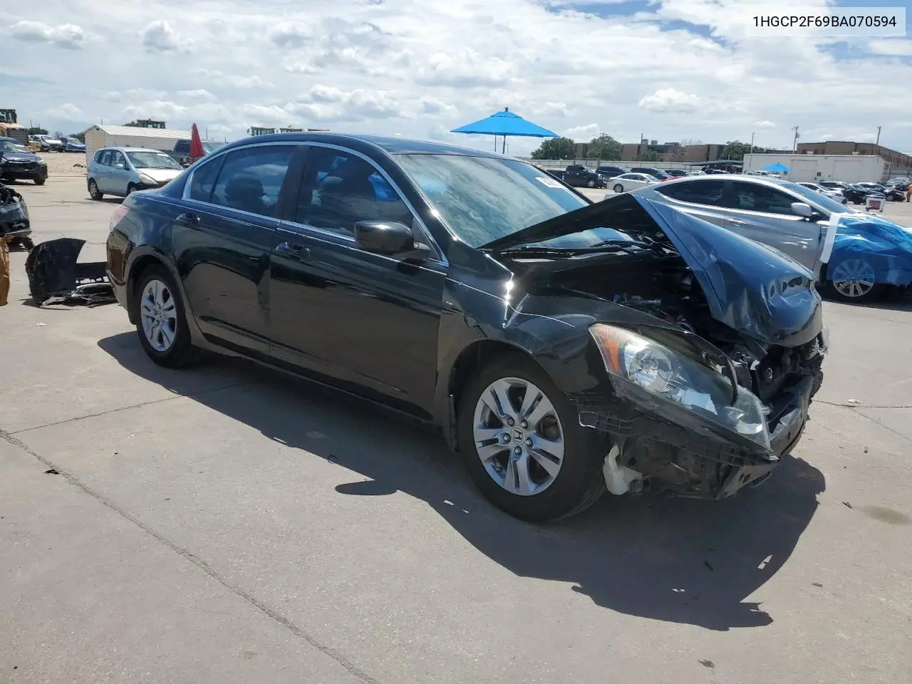 2011 Honda Accord Se VIN: 1HGCP2F69BA070594 Lot: 63095375