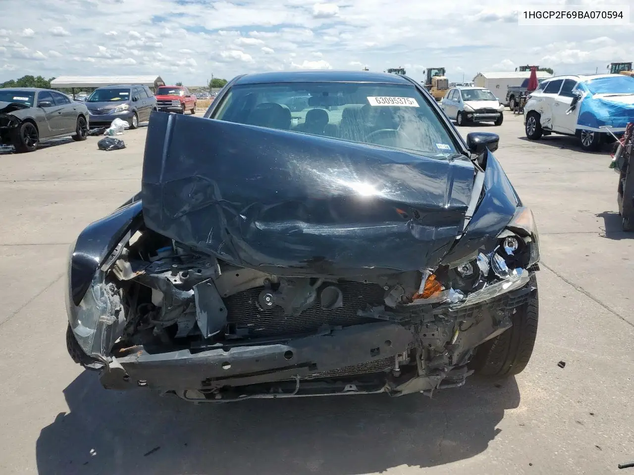 2011 Honda Accord Se VIN: 1HGCP2F69BA070594 Lot: 63095375