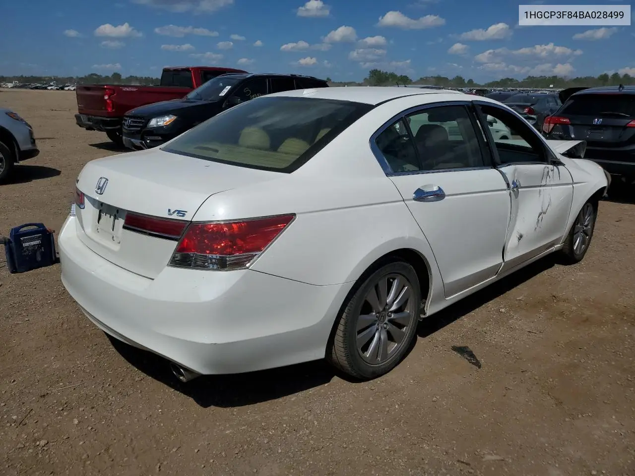 2011 Honda Accord Exl VIN: 1HGCP3F84BA028499 Lot: 63231545
