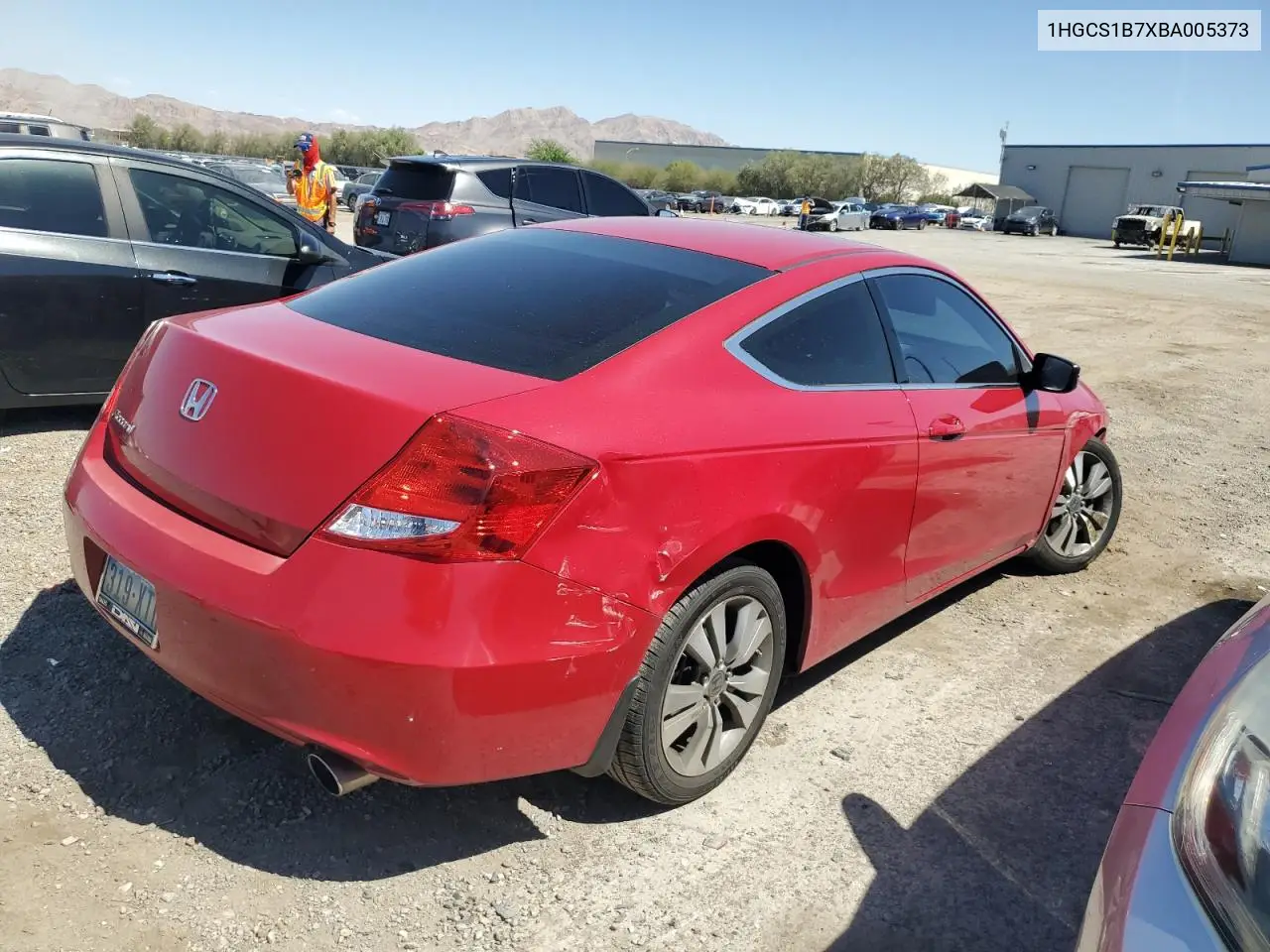 2011 Honda Accord Ex VIN: 1HGCS1B7XBA005373 Lot: 63326365