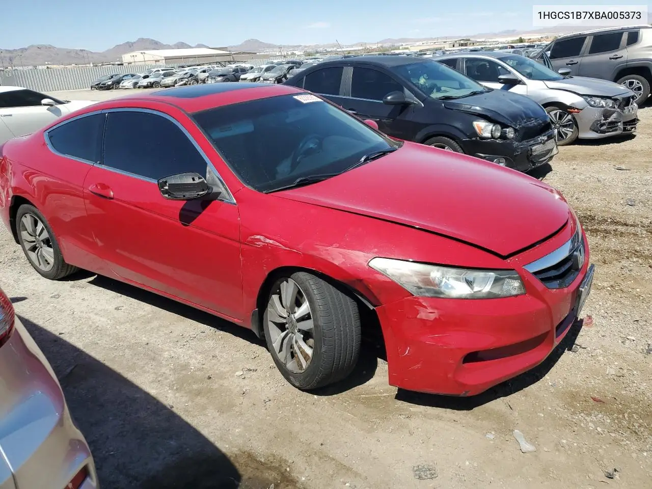 2011 Honda Accord Ex VIN: 1HGCS1B7XBA005373 Lot: 63326365