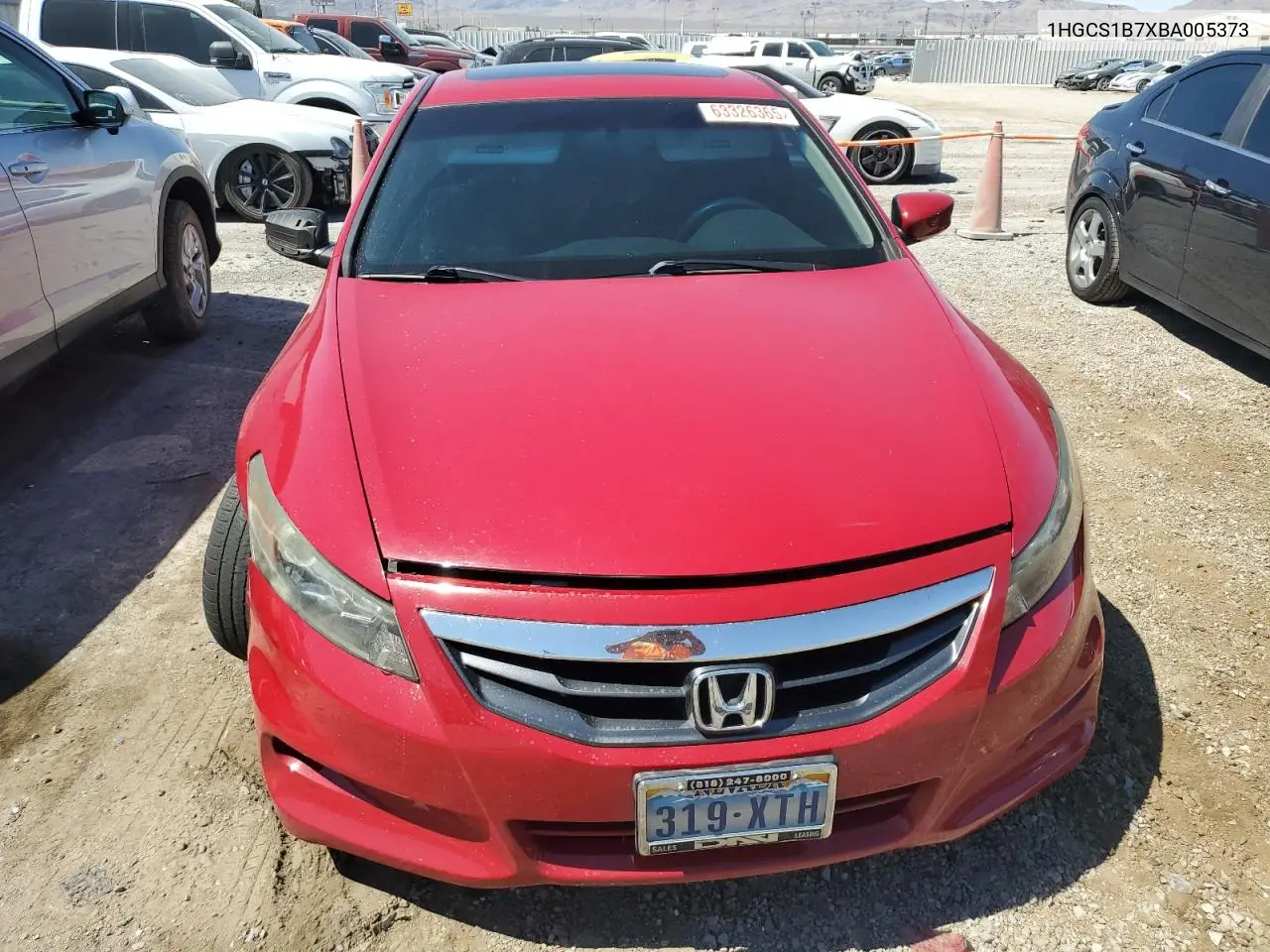 2011 Honda Accord Ex VIN: 1HGCS1B7XBA005373 Lot: 63326365