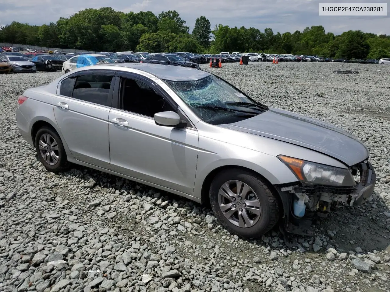 2012 Honda Accord Lxp VIN: 1HGCP2F47CA238281 Lot: 56951775