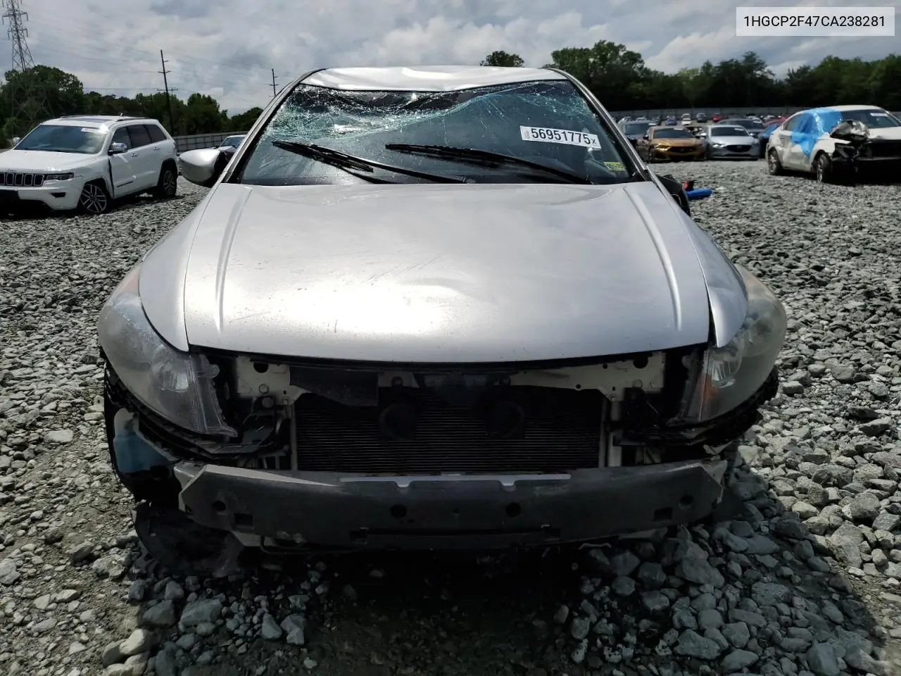2012 Honda Accord Lxp VIN: 1HGCP2F47CA238281 Lot: 56951775