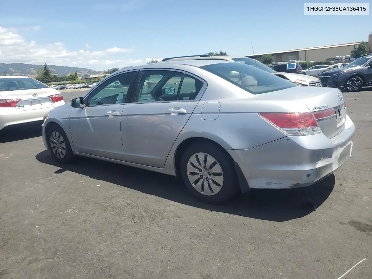 2012 Honda Accord Lx VIN: 1HGCP2F38CA136415 Lot: 57111115