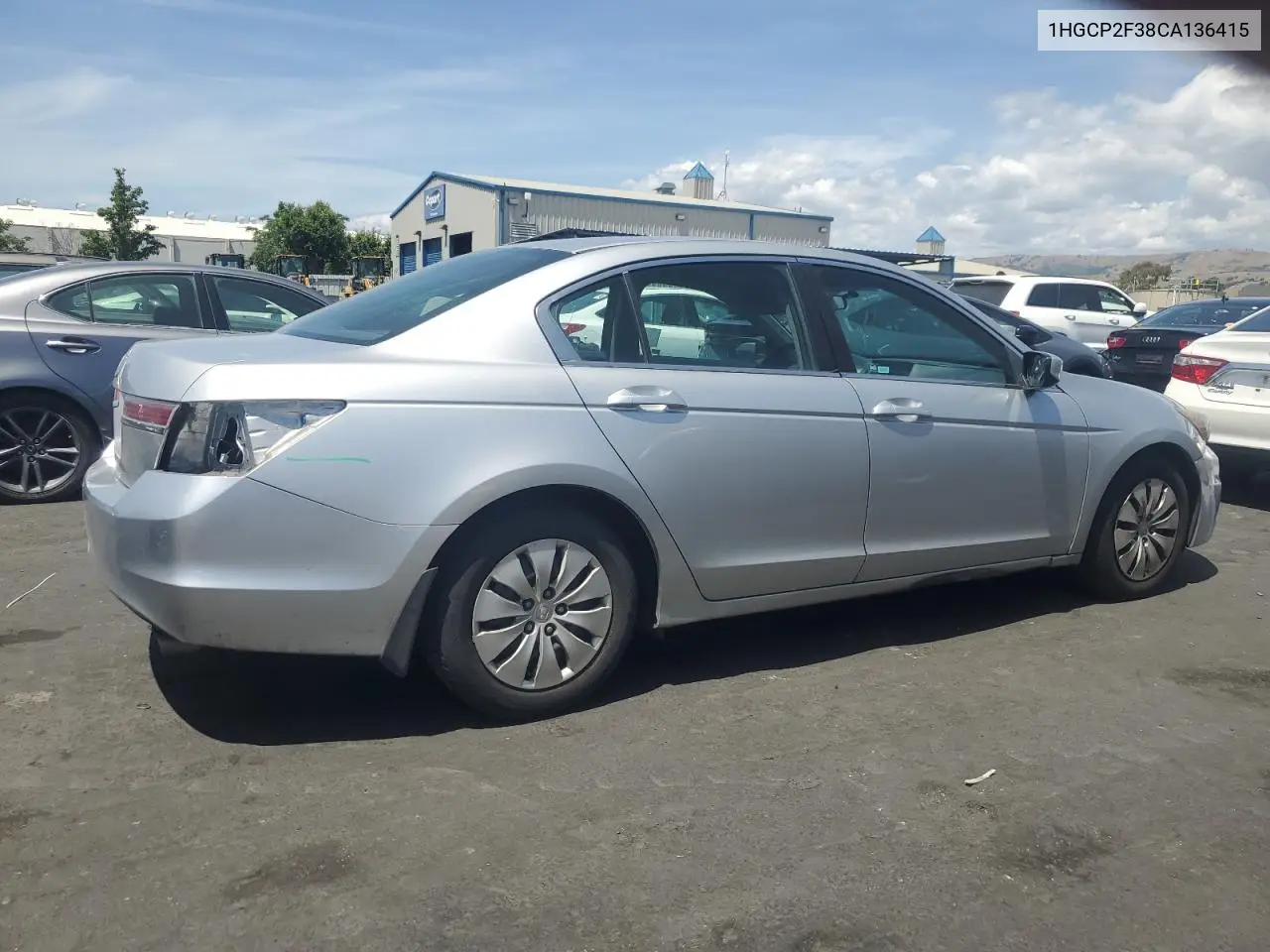 2012 Honda Accord Lx VIN: 1HGCP2F38CA136415 Lot: 57111115