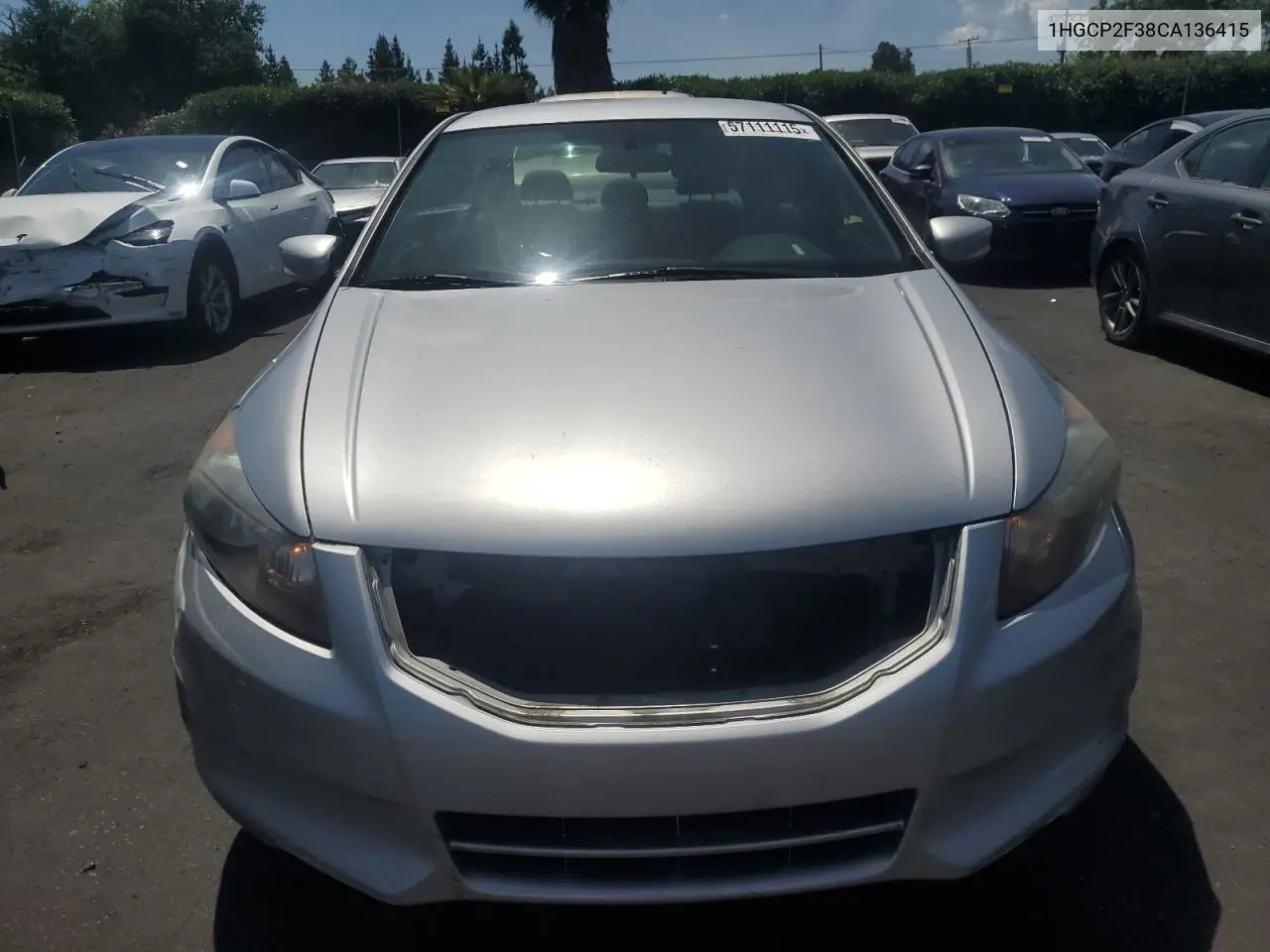2012 Honda Accord Lx VIN: 1HGCP2F38CA136415 Lot: 57111115