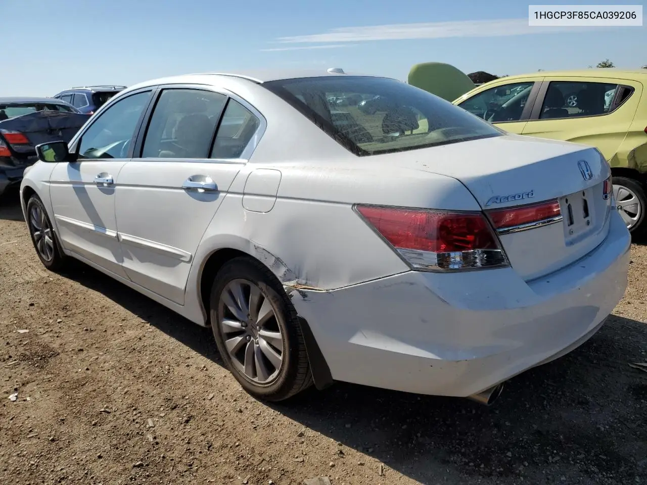 2012 Honda Accord Exl VIN: 1HGCP3F85CA039206 Lot: 59006675